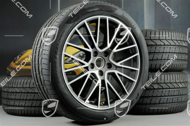 21" Cayenne RS Spyder Sommerräder Satz, Felgen 9,5J x 21 ET46 + 11,0J x 21 ET49 + NEUE Pirelli P Zero Sommerreifen 285/40 R21 + 315/35 R21, mit RDK-Sensoren