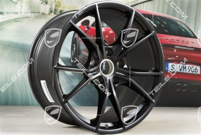 20" Komplet felg Carrera S IV, 8J x 20 ET57 + 10J x 20 ET45, czarny satynowy półmat