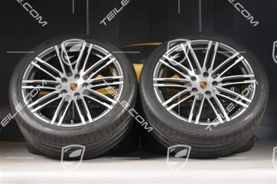21" Turbo III Sommerräder Satz, Felgen 10J x 21 ET50 + Yokohama Sommerreifen 295/35 R21, mit RDK-Sen, NEU, nur 30 km (aus Neuwagen ausgebaut)