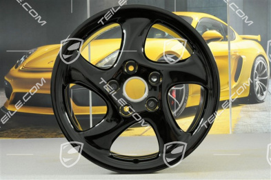18" Felga Turbo Look I, 7,5J x 18 ET50, czarny wysoki połysk