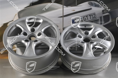 17-inch Carrera 4 wheel set, 7J x 17 ET50 + 9J x 17 ET55,