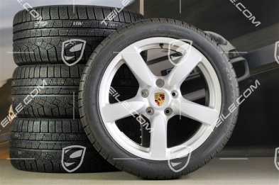 18-inch Cayman S winter wheel set (with tyres), front wheels 8J x 18 ET57 + rear 9J x 18 ET43