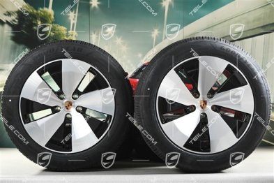 20-inch Cayenne Aero winter wheel set, wheel rims 9J x 20 ET14 + 11J x 20 ET37 + NEW Goodyear UltraGrip Performance 3 SUV winter tyres 255/55 R20 + 305/45 R20