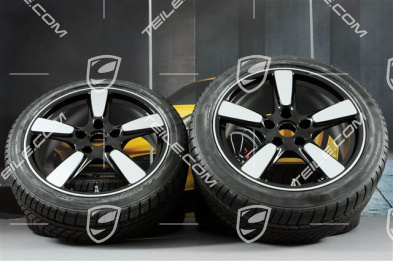 19" winter wheel set Cayman S, 8J x 19 ET57 + 9,5J x 19 ET45, winter tyres Continental WinterContact TS 830P 235/40 R19 + 265/40 R19, without TPMS, SportClassic Exclusive Design