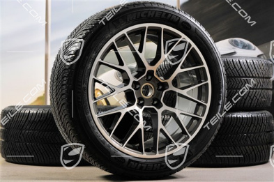20" "RS Spyder Design" Winterräder Satz, Felgen 9J x 20 ET26 + 10J x 20 ET19, Michelin Winterreifen 265/45 R 20 + 295/40 R 20, mit RDK-Sensoren
