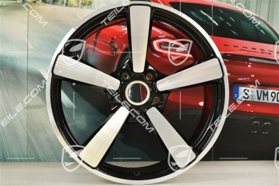 20" Felga Turbo Exclusive Design, 9,5J x 20 ET44, czarny wysoki połysk