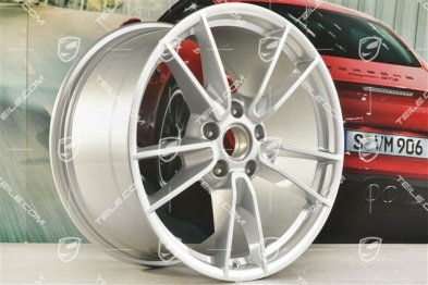 19+20" Felgensatz Carrera, Felgen: vorne 8,5J x 19 ET52 + hinten 11J x 20 ET66, in Brillantsilber