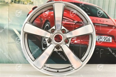 20-inch Carrera Exclusive wheel rim, 8,5J x 20 ET50, Platinum Silver