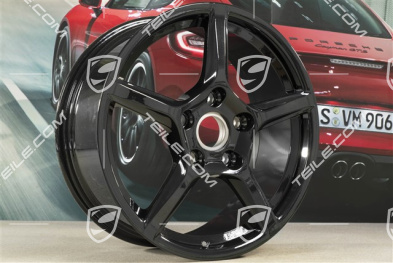 18-inch wheel rim Boxster IV, 8J x 18 ET57, black high gloss