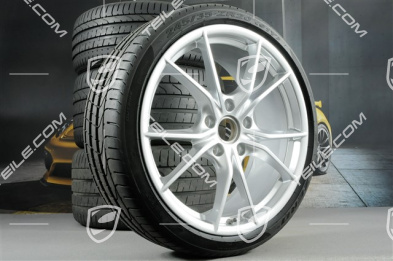 20" Carrera S (IV) Koła letnie, komplet, felgi 8,5 J x 20 ET49 + 11,5 J x 20 ET76 + NOWE opony letnie 245/35 R20 + 305/30 R20, z czujnikami ciśnienia
