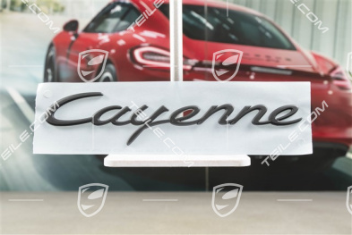 "Cayenne" Schriftzug, Schwarz matt