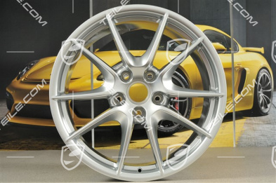 20" Komplet felg Carrera S III, 8,5J x 20 ET51 + 11J x 20 ET52, brylantowy chrom