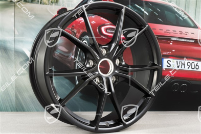 20" Komplet felg Carrera S IV, 8J x 20 ET57 + 10J x 20 ET45, czarny satynowy półmat