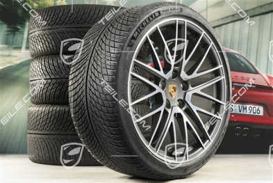 20"+21" koła zimowe Turbo V, komplet, felgi 8,5J x 20 ET40 + 11J x 21 ET66 + opony zimowe Michelin 245/35 R20 + 305/30 R21
