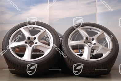 20" Komplet felg z oponami zimowymi Cayenne SportTechno, przód 9"+ tył 9" + opony 275/40 R20, bez czujników RDK