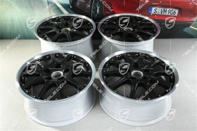18" Felgensatz GT3 SportDesign, 7,5J x 18 ET50 + 10J x 18 ET65, schwarz