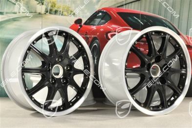 18" Felgensatz GT3 SportDesign (2-teilig), 7,5J x 18 ET50 + 9J x 18 ET52, Felgensternen in Schwarz Hochglanz
