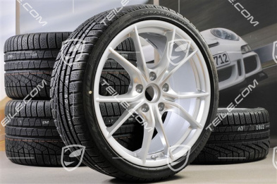 20" Winterräder Satz Carrera S (IV), Felgen 8,5J x 20 ET49 + 11J x 20 ET56 + Pirelli Sottozero II Winterreifen 245/35 R20 + 295/30 R20