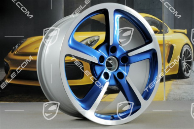 20" SportTechno Felgensatz 8.5J x 20 ET57 + 10J x 20 x ET50, Saphirblaumetallic