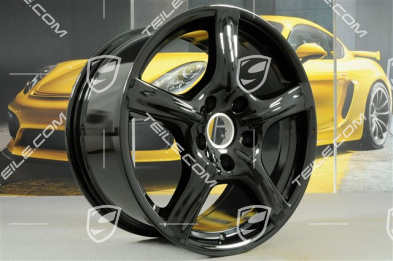 18" Panamera Felgensatz, 8J x 18 ET59 + 9J x 18 ET53, schwarz hochglanz