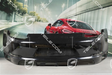 Rear bumper, C4/C4S, without Sports exhaust system, with ParkAssist and reversing camera