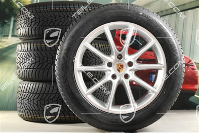 20" koła zimowe Cayenne Design, komplet, felgi 9J x 20 ET50 + 10,5J x 20 ET64 + opony zimowe Hankook 255/55 R20 + 295/45 R20, z czujnikami ciśnienia