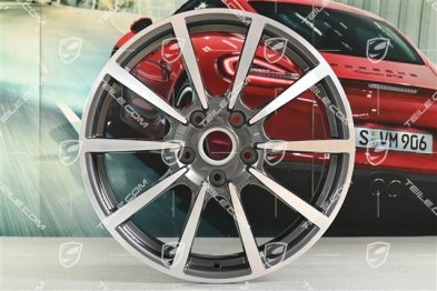 20" Komplet felg Carrera Classic, 8J x 20 ET57 + 10J x 20 ET45, ciemny tytan