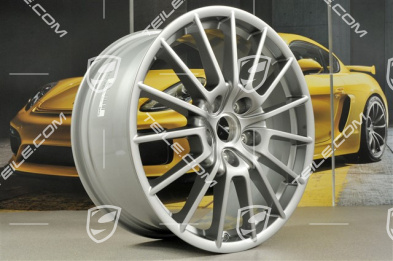 20-inch Panamera Sport wheel set, 9,5J x 20 ET65 + 11,5 J x 20 ET63, GT Silver Metallic