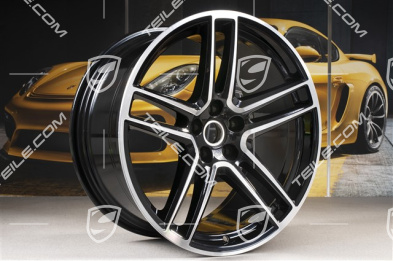 20" Felge "Macan Turbo", 10J x 20 ET19, BORBET, tiefschwarz-metallic