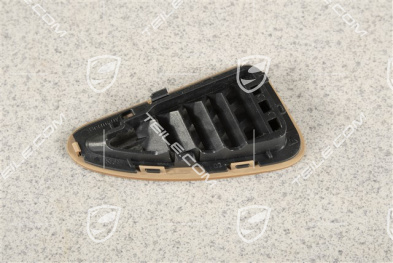 Dashboard side vent / grille / defroster trim, upper, Havanna, L