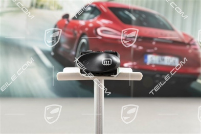 Przycisk elektrycznie podgrzewanych lusterek, szyby tylnej, Czarny mat
