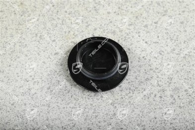 Zentralverschluss Zierdeckel, Schriftzug GT3, Schwarzmatt