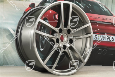 20-inch Cayenne Sport wheel rim, 10,5J x 20 ET64, Platinum satin-mat