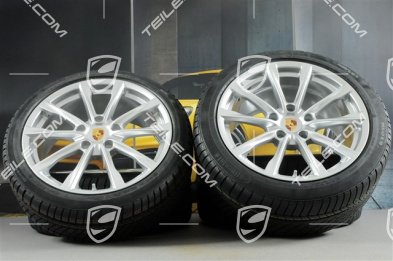 19" Boxster S koła zimowe komplet, felgi 8J x 19 ET57 + 10J x 19 ET45 + NOWE opony zimowe Continental WinterContact TS 830P 235/40 R19 + 265/40 R19