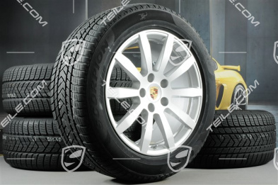 19" Cayenne S Winterräder Satz, Felgen 8,5J x 19 ET47 + 9,5J x 19 ET54 + Pirelli Winterreifen 255/55 R19 + 275/50 R19, mit RDK-Sensoren
