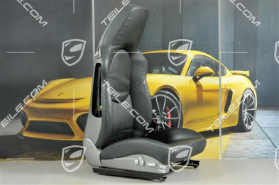 Sportsitz, el einstellbar, heizung, Lordosenstuetze, Leder, Schwarz, ohne Airbag, R