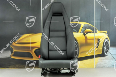Sitz, el. einstellbar, Kunstleder, schwarz, ohne Airbag, L