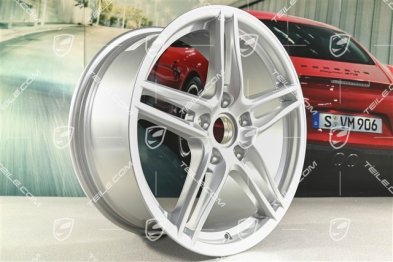 19" Komplet felg Carrera VI, 8,5J x 19 ET50 + 11J x 19 ET56, srebrne Brilliantsilber