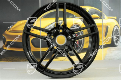 19" disc wheel rim set Carrera, 8,5J x 19 ET54 + 11J x 19 ET48, black high gloss