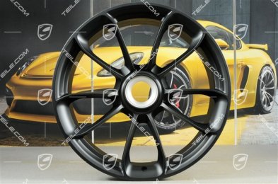 20"+ 21" GT3RS komplet felg, z napisem GT3RS, 9,5J x 20 ET50 + 12,5J x 21 ET48, czarny satynowy półmat