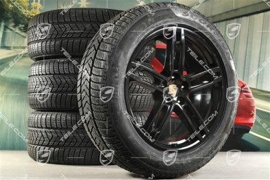 19" "Macan Sport" koła zimowe komplet, felgi 8,5J x 19 ET21 + 9J x 19 ET21 + opony zimowe Pirelli 235/55 R19 + 255/50 R19, z czujnikami ciśnienia RDK