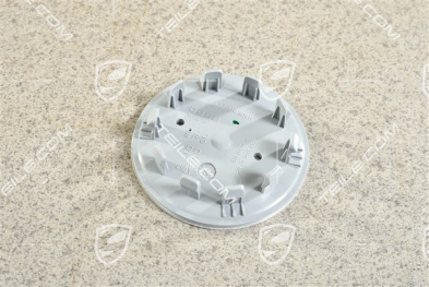 Wheel trim, concave, crest in Turbonit / rhodium, polished aluminium