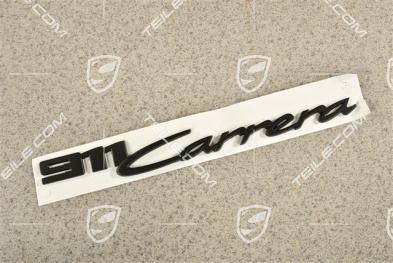 Emblemat / napis 911 Carrera, czarny mat