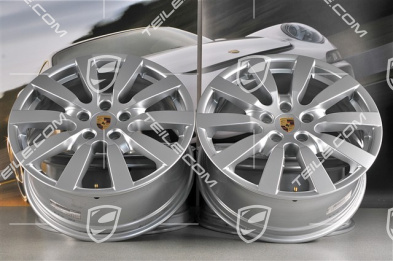 20" Komplet felg Cayenne SportDesign II, 9J x 20 ET57, lakier brylantowy chrom