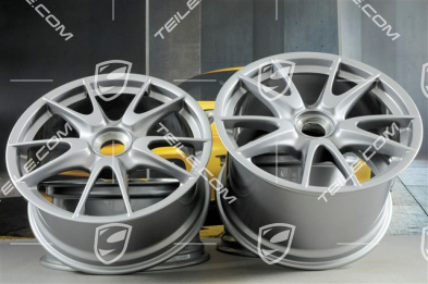 19-inch GT3 II wheel set, titanium met., front 8,5J x 19 + rear 12J x 19, for GT3