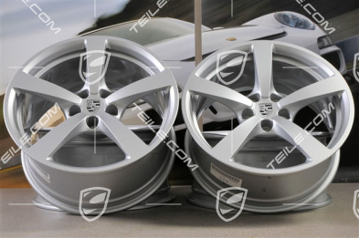 18-inch wheel rim set Macan, 8J x 18 ET21 + 9J x 18 ET21