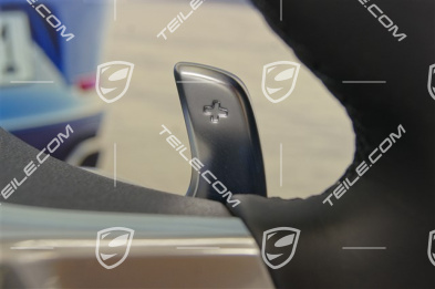 Sports Steering wheel with shifting paddles (PDK) without display, Black Leather