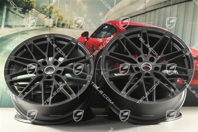 22" komplet felg Macan RS Spyder Design, 9J x 22 ET29 + 11J x 22 ET47, vesuvio grey