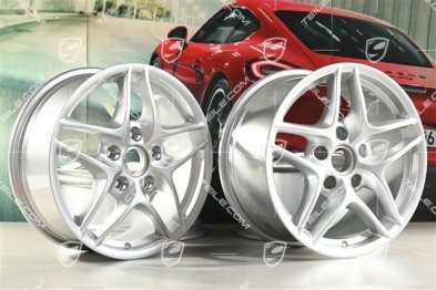 17" Komplet felg Boxster III, przednie 7J x 17 ET55 + tylne 8,5J x 17 ET40