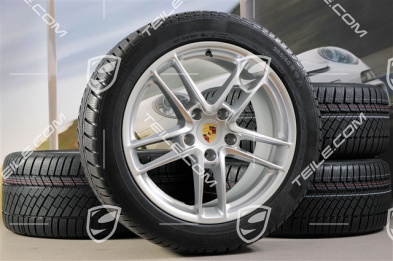19" Panamera TURBO II koła zimowe, komplet, felgi 9J x 19 ET 60 + 10J x 19 ET61 + opony zimowe Continental, 255/45 R19+285/40 R19, bez RDK